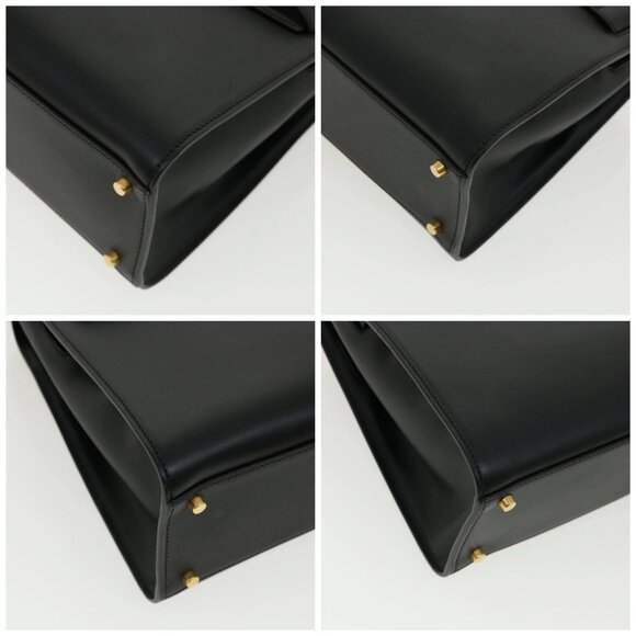 VERSACE Hand Bag Leather 2way Black DBFG311 Auth 31495A - Picture 15 of 16